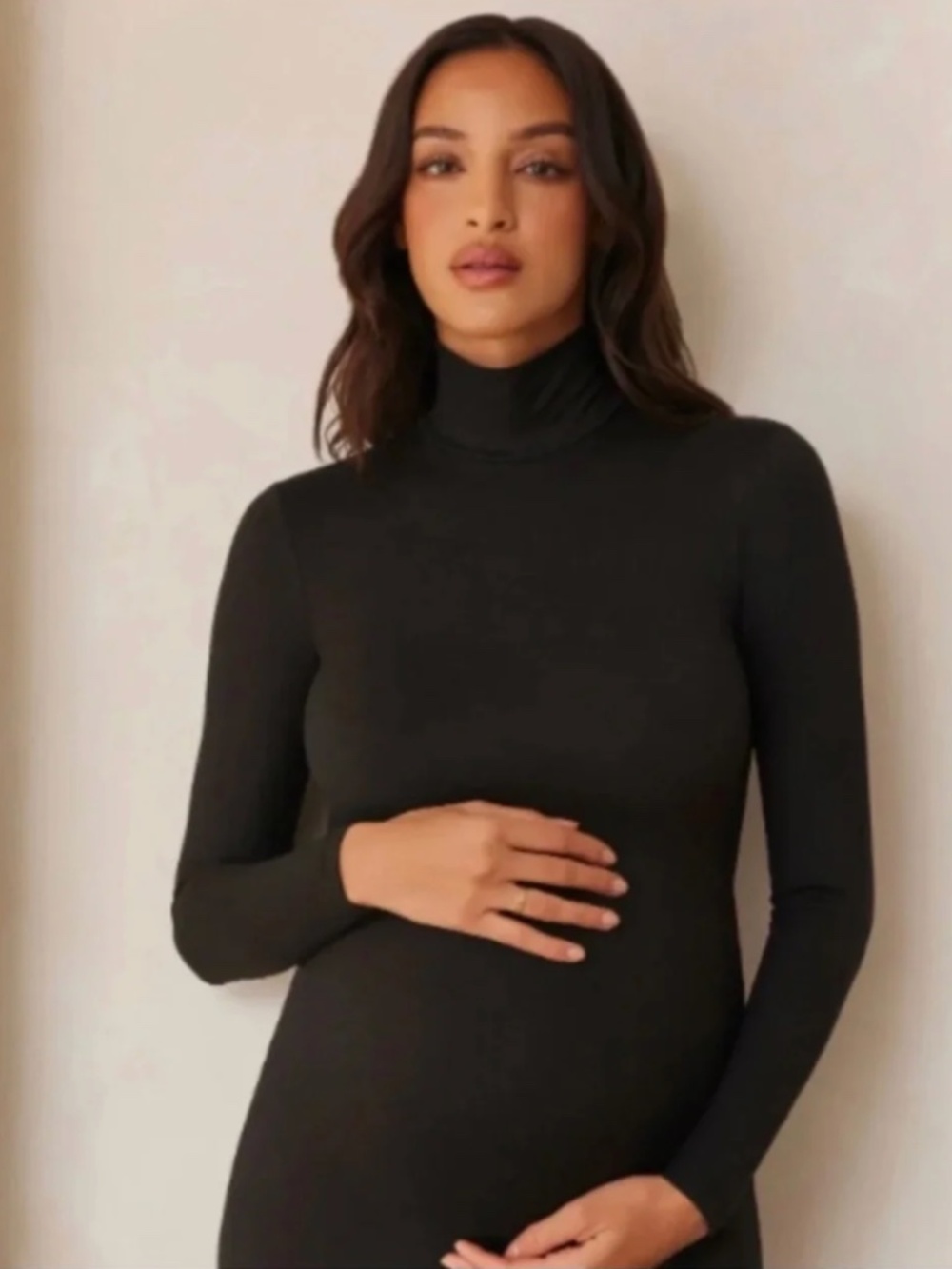 Bumpsuit Nicole Turtleneck Dress in Black